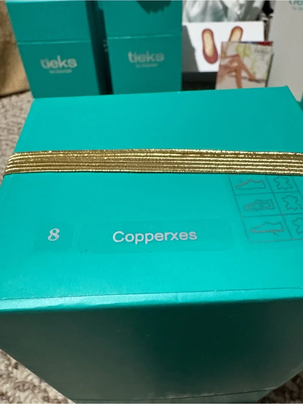 Tieks Vault Exclusive Sz 8 Copper Metallic - “Copperxes” NEW IN BOX